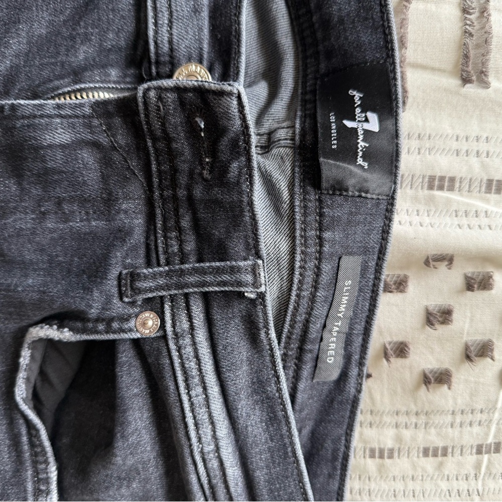 Seven for all mankind Men's Black Jeans slim